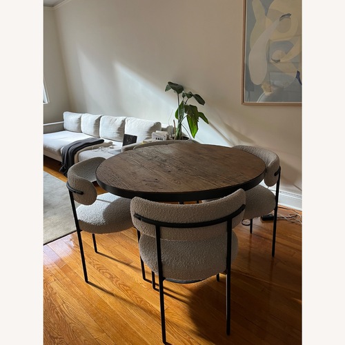 Used Restoration Hardware Aero Round Dining Table for sale on AptDeco
