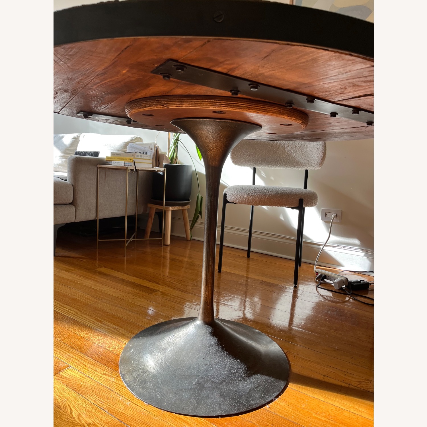 Restoration Hardware Aero Round Dining Table - image-3