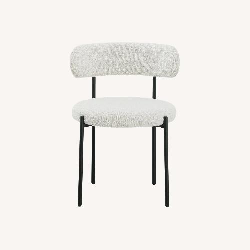 Used Sherwood Solid Back Boucle Side Chairs (Set of 4) for sale on AptDeco