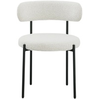 Sherwood Solid Back Boucle Side Chairs (Set of 4)
