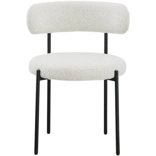 Used Sherwood Solid Back Boucle Side Chairs (Set of 4) for sale on AptDeco