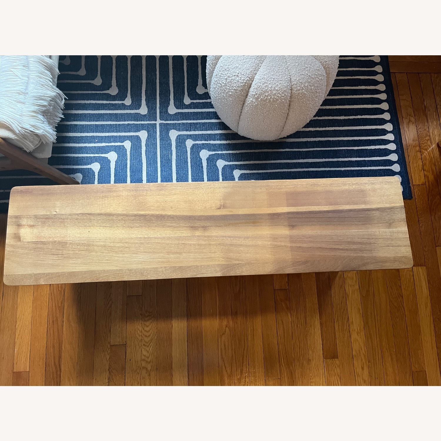Zara Home Acacia Wood Double Bench - image-3