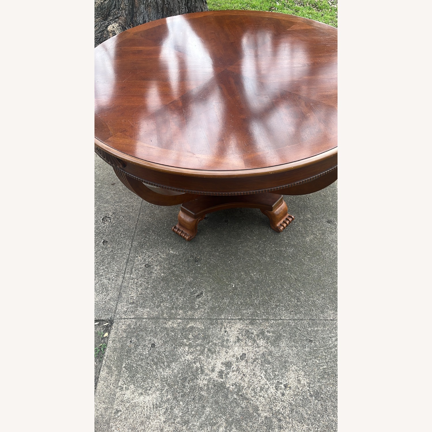 Dark Brown Wood Dining Table - image-16