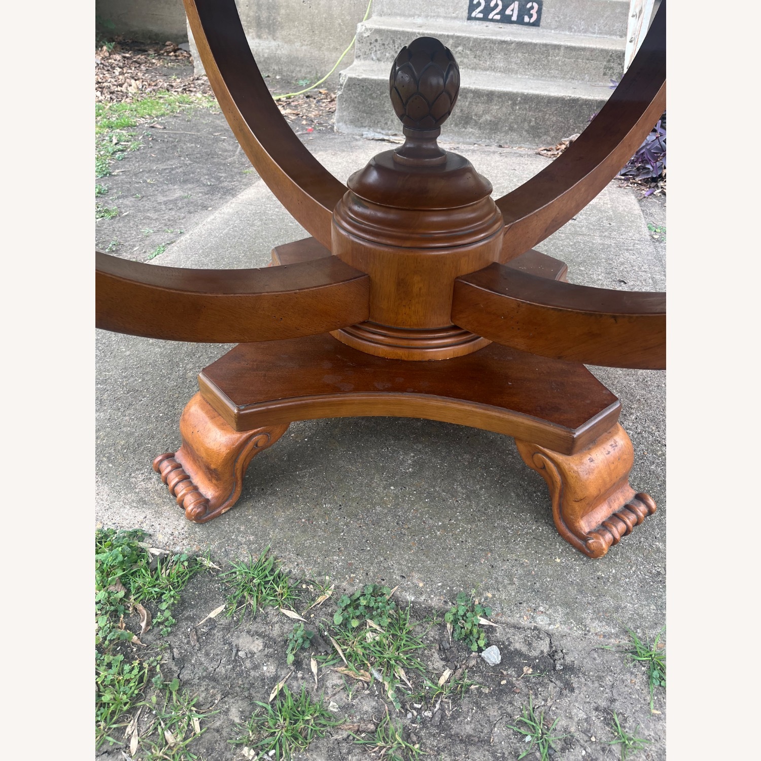 Dark Brown Wood Dining Table - image-11