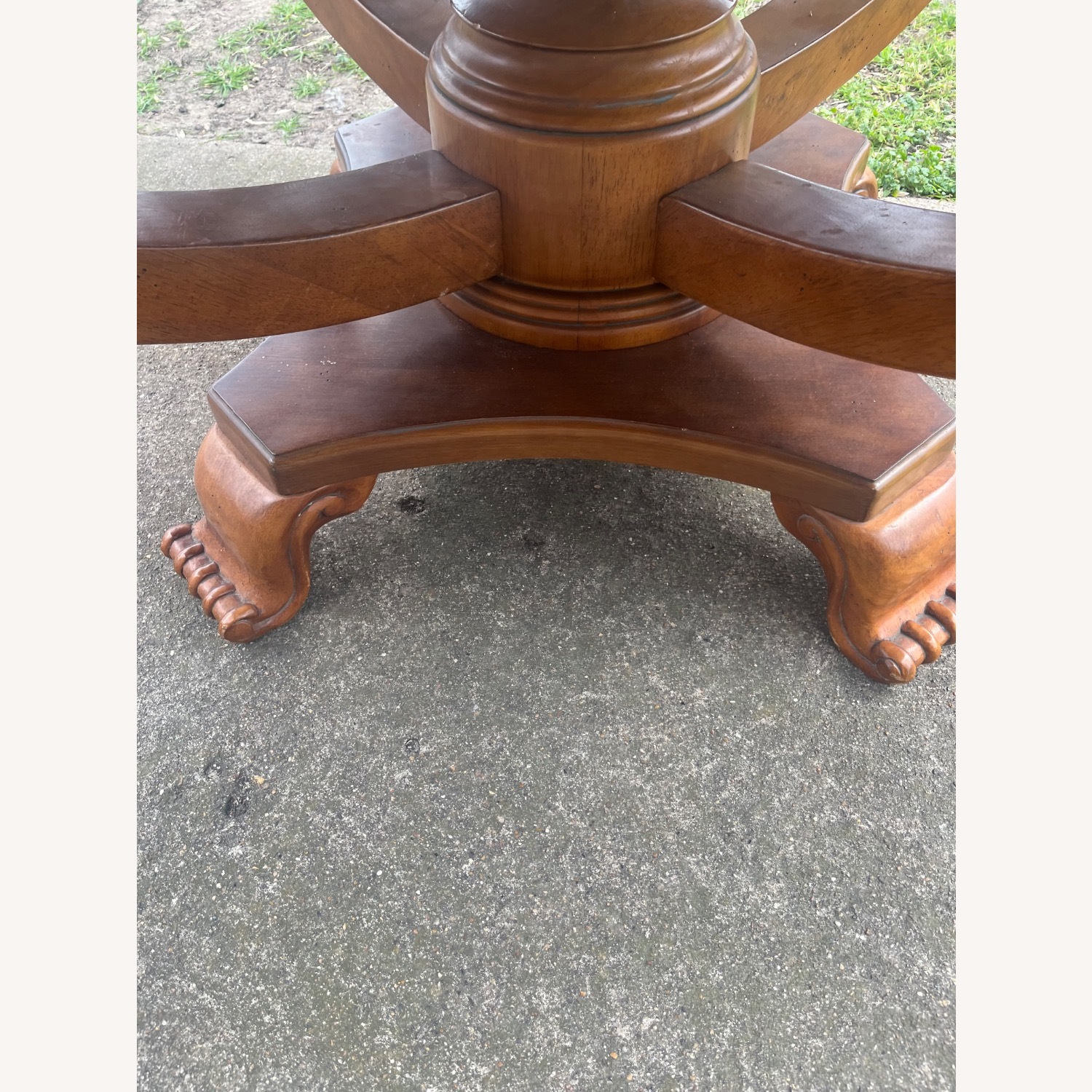 Dark Brown Wood Dining Table - image-8