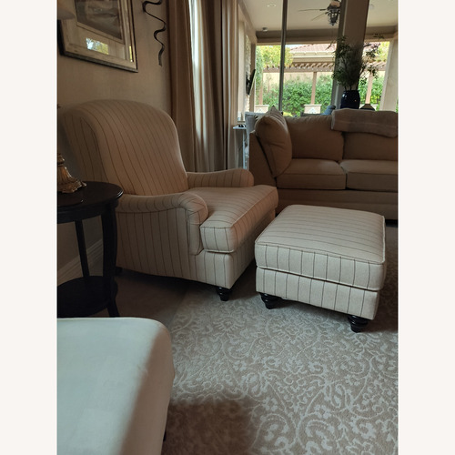 Used Bassett Chair + Ottoman  for sale on AptDeco