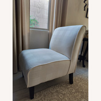 Armless Fabric Accent Chair
