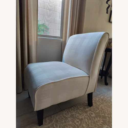 Used Armless Fabric Accent Chair for sale on AptDeco