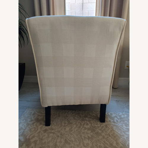 Used Armless Fabric Accent Chair for sale on AptDeco