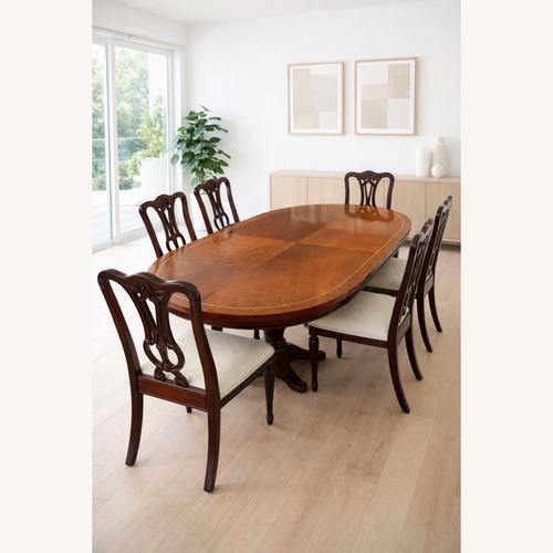 Used Antique Italian Dining Room Table +6x Chairs for sale on AptDeco