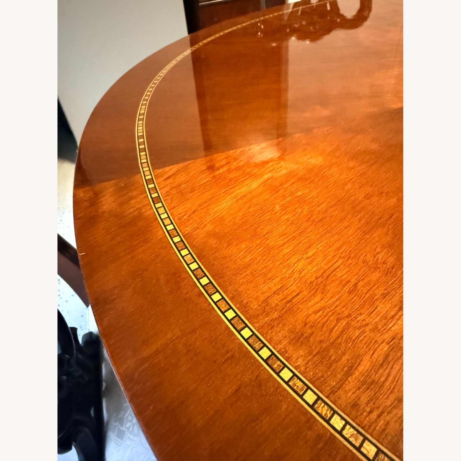 Antique Italian Dining Room Table +6x Chairs - image-1