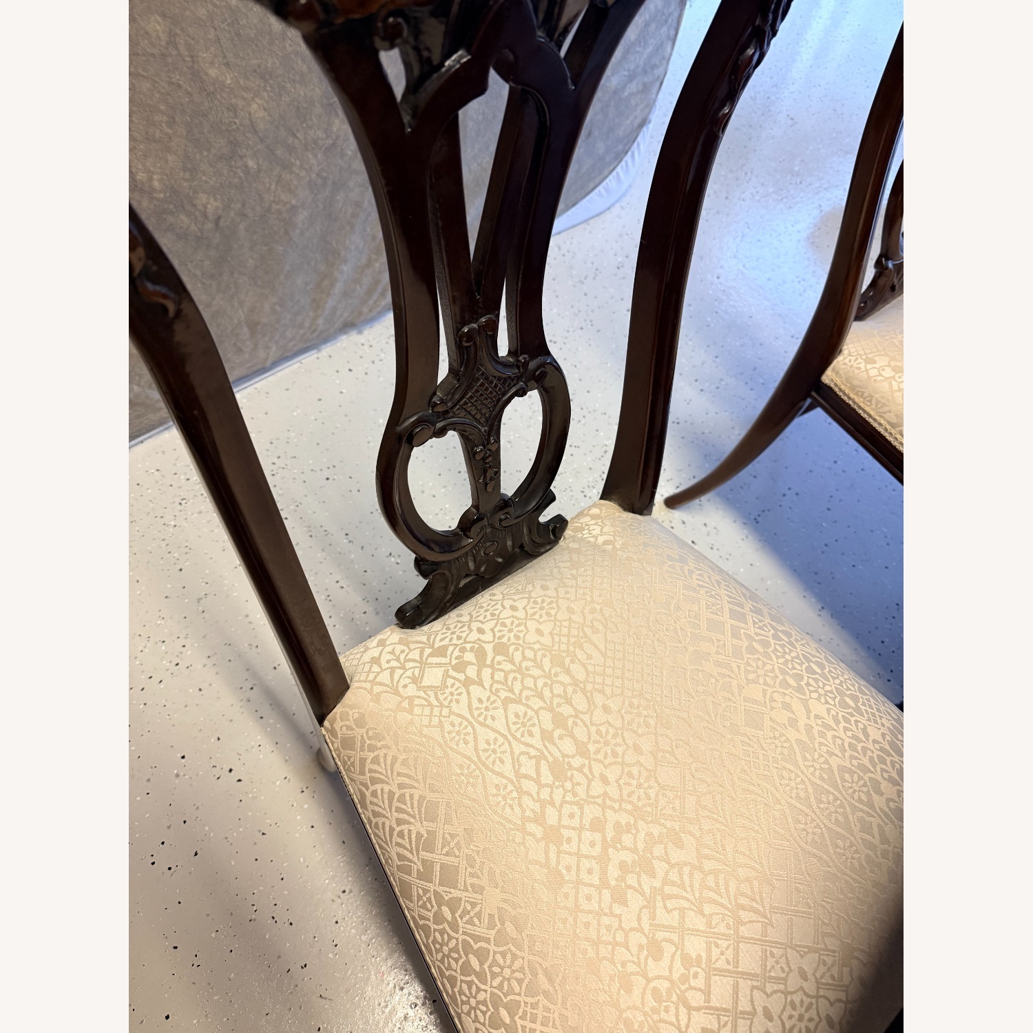 Antique Italian Dining Room Table +6x Chairs - image-3