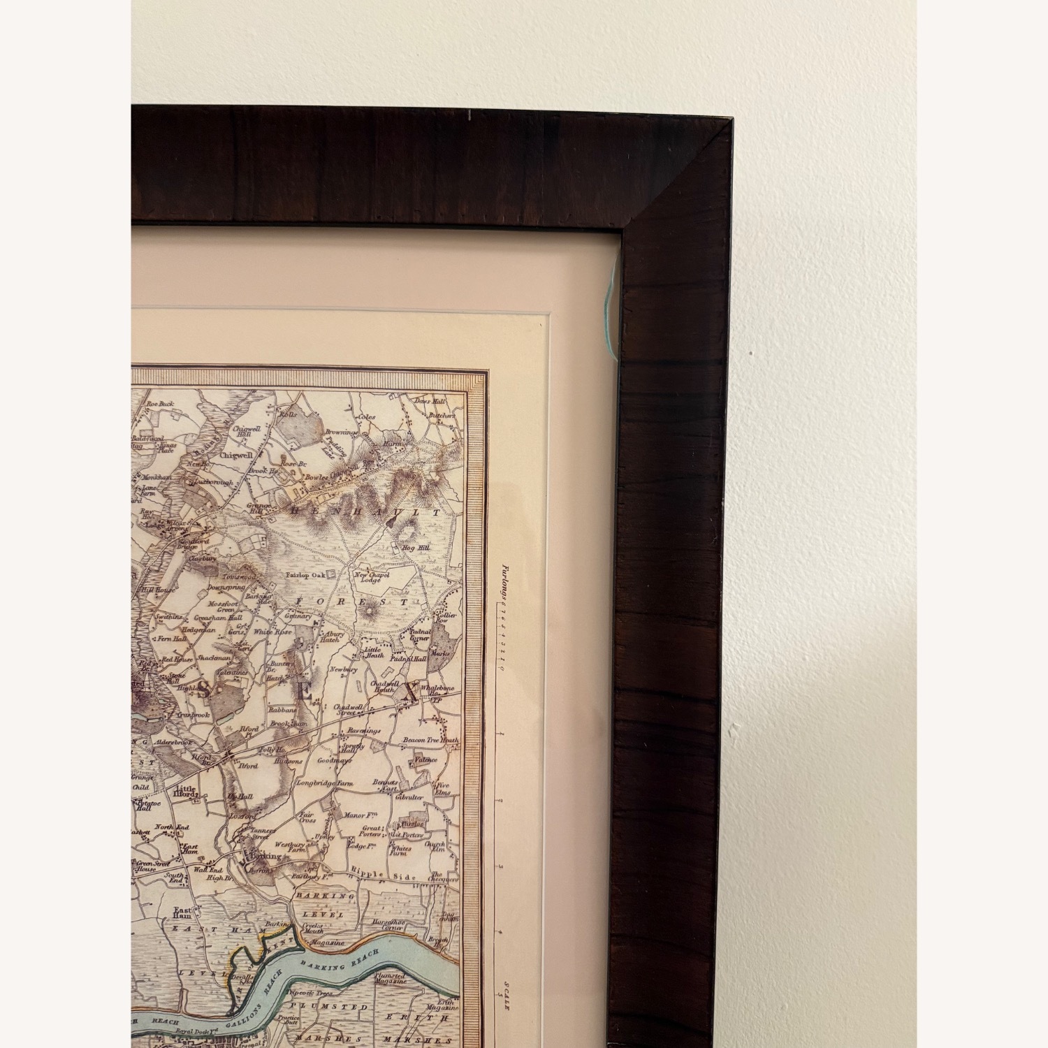 Framed 1855 Map of Paris & London - image-3