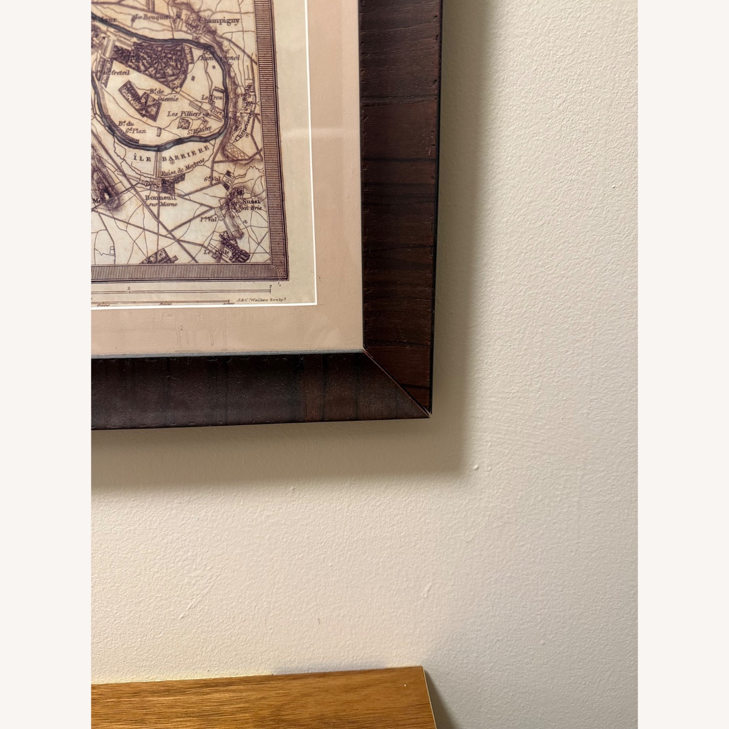 Framed 1855 Map of Paris & London - image-4