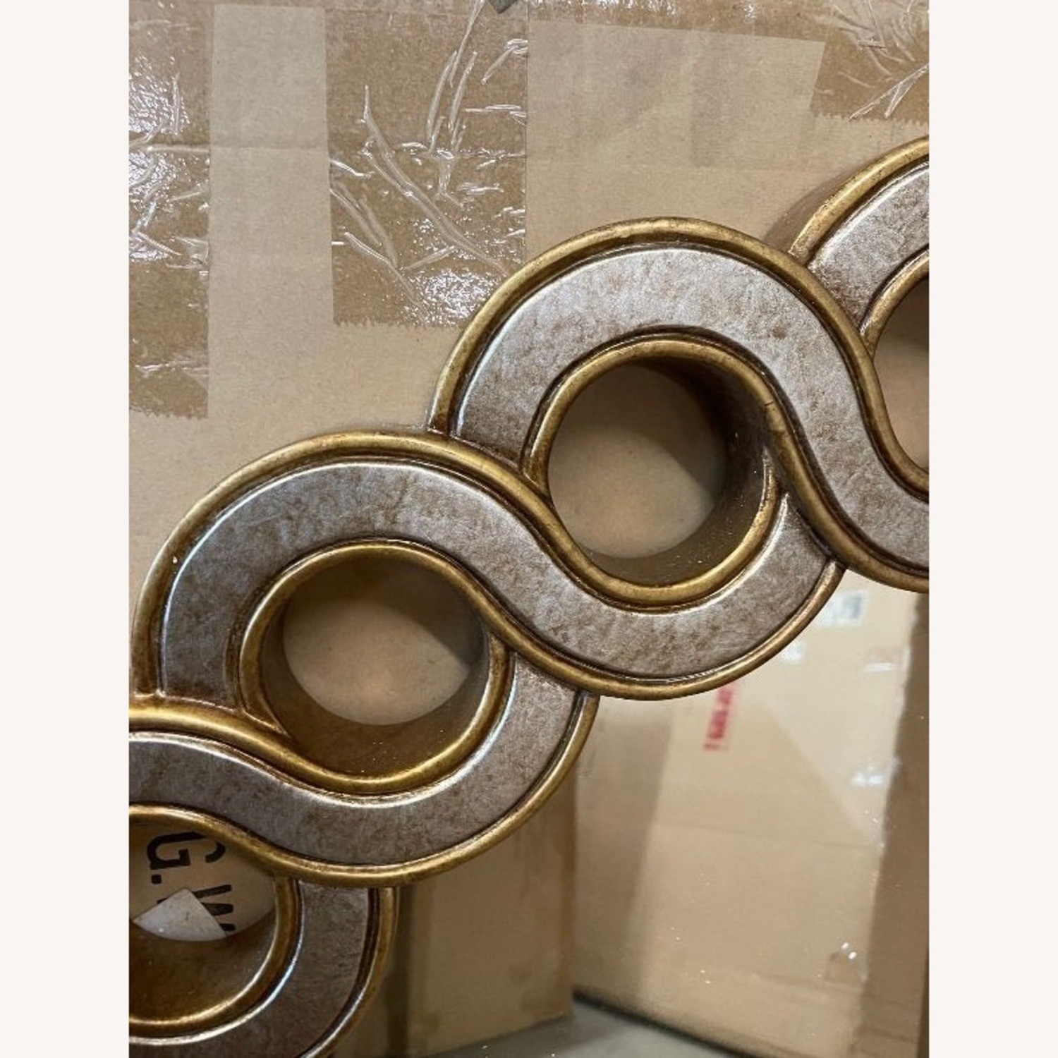 Silver Circles Wall Mirror - image-3