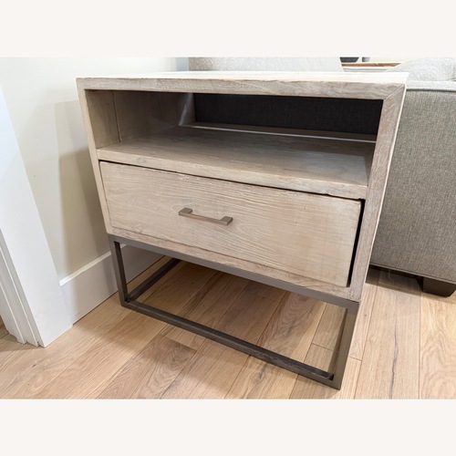 Used Light Gray Reclaimed Wood Side Tables for sale on AptDeco