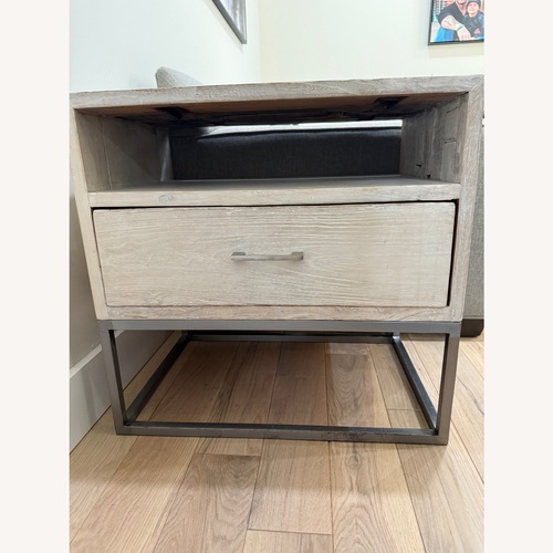 Used Light Gray Reclaimed Wood Side Tables for sale on AptDeco