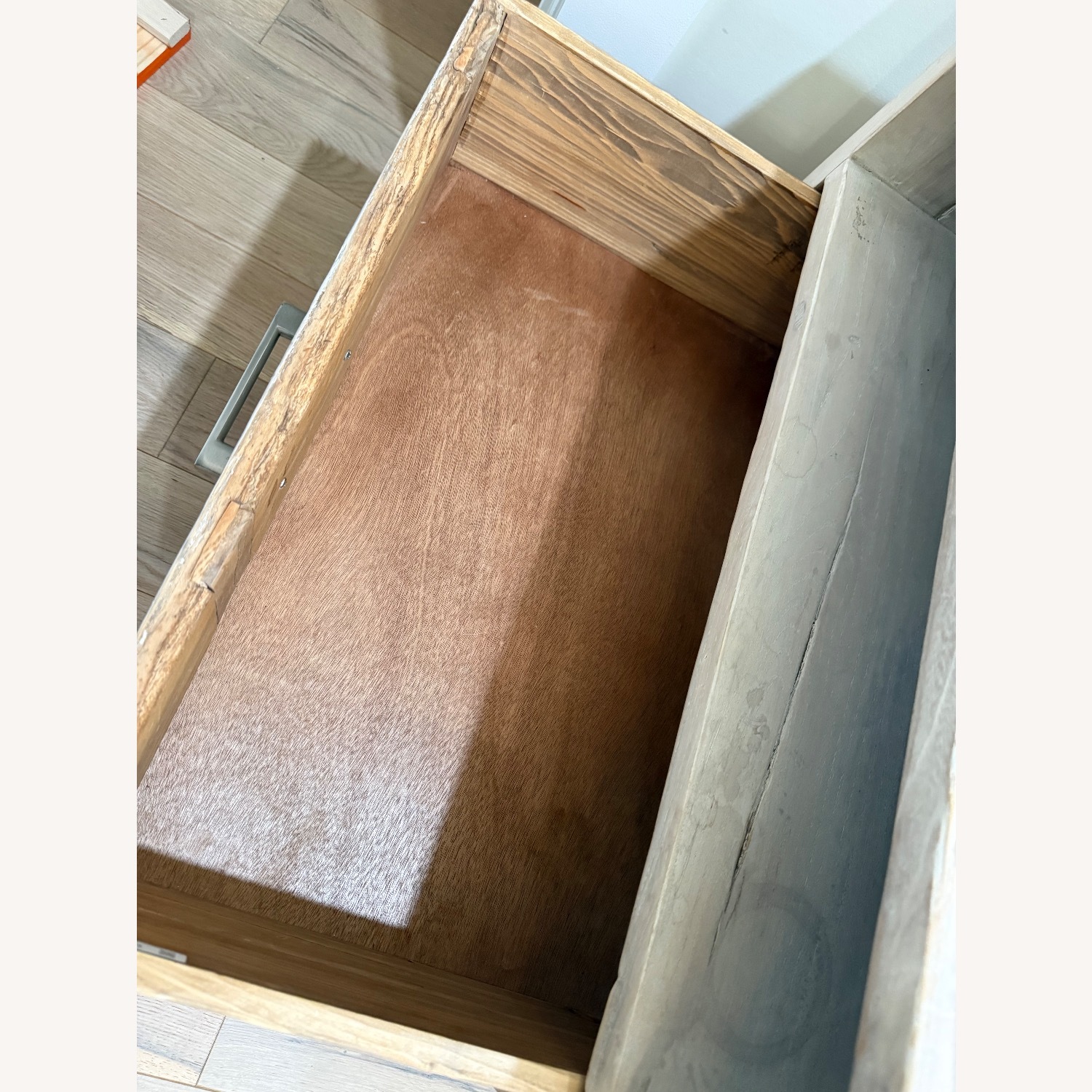 Light Gray Reclaimed Wood Side Tables - image-4