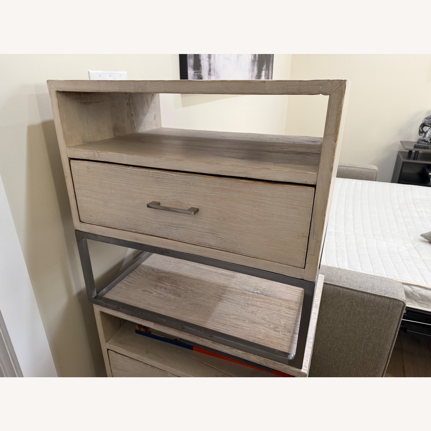 Light Gray Reclaimed Wood Side Tables - image-8