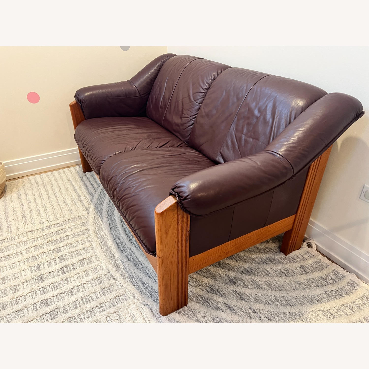 Ekornes Montana Dark Brown Leather Loveseat - image-2