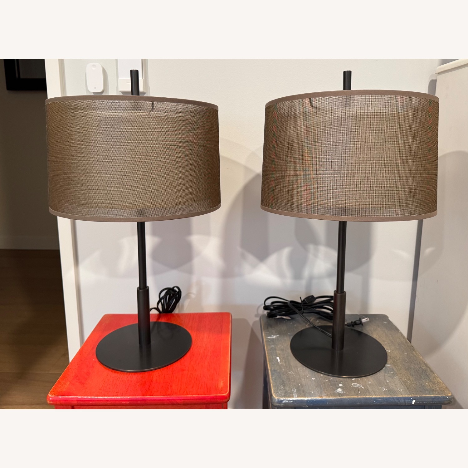 Room & Board Saturnia Bronze Metal Table Lamps - Set of 2 - image-1