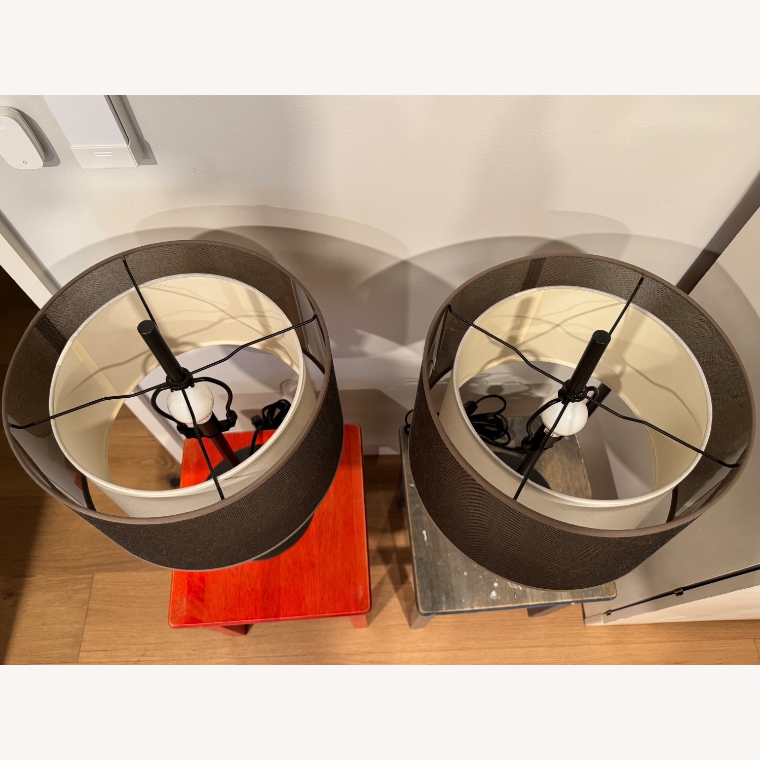 Room & Board Saturnia Bronze Metal Table Lamps - Set of 2 - image-3