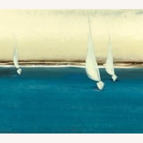 Used Distant Sailboats Leftbank Wall Art for sale on AptDeco