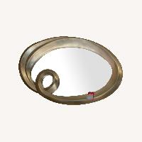 Silver Leaf Oval BMC Wall Mirror