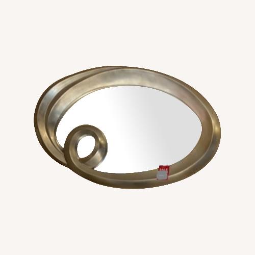 Used Silver Leaf Oval BMC Wall Mirror for sale on AptDeco