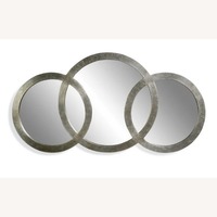 3 Ring Silver BMC Wall Mirror