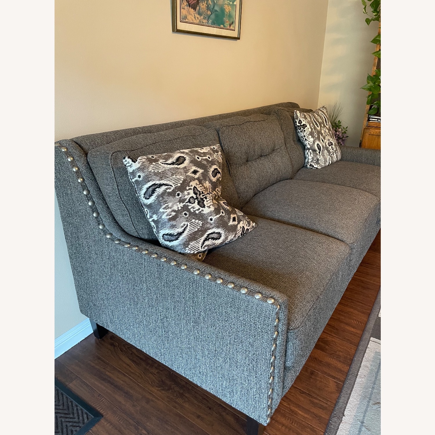 Dark Gray 3+ Seater Sofa - image-1