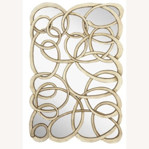 Used Mercana Art Decor Silver Wall Mirror for sale on AptDeco