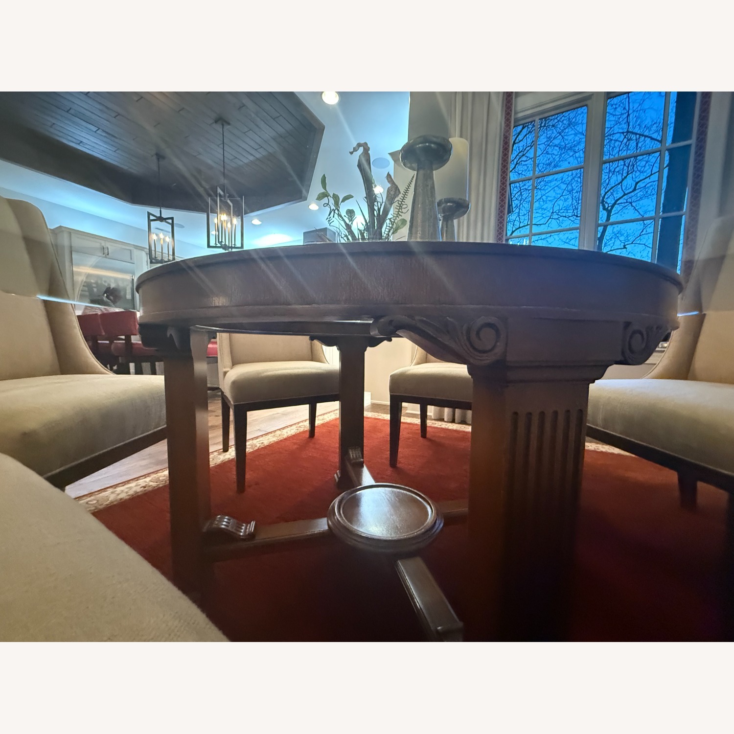 Century Furniture Dark Brown Wood Dining Sets - image-5