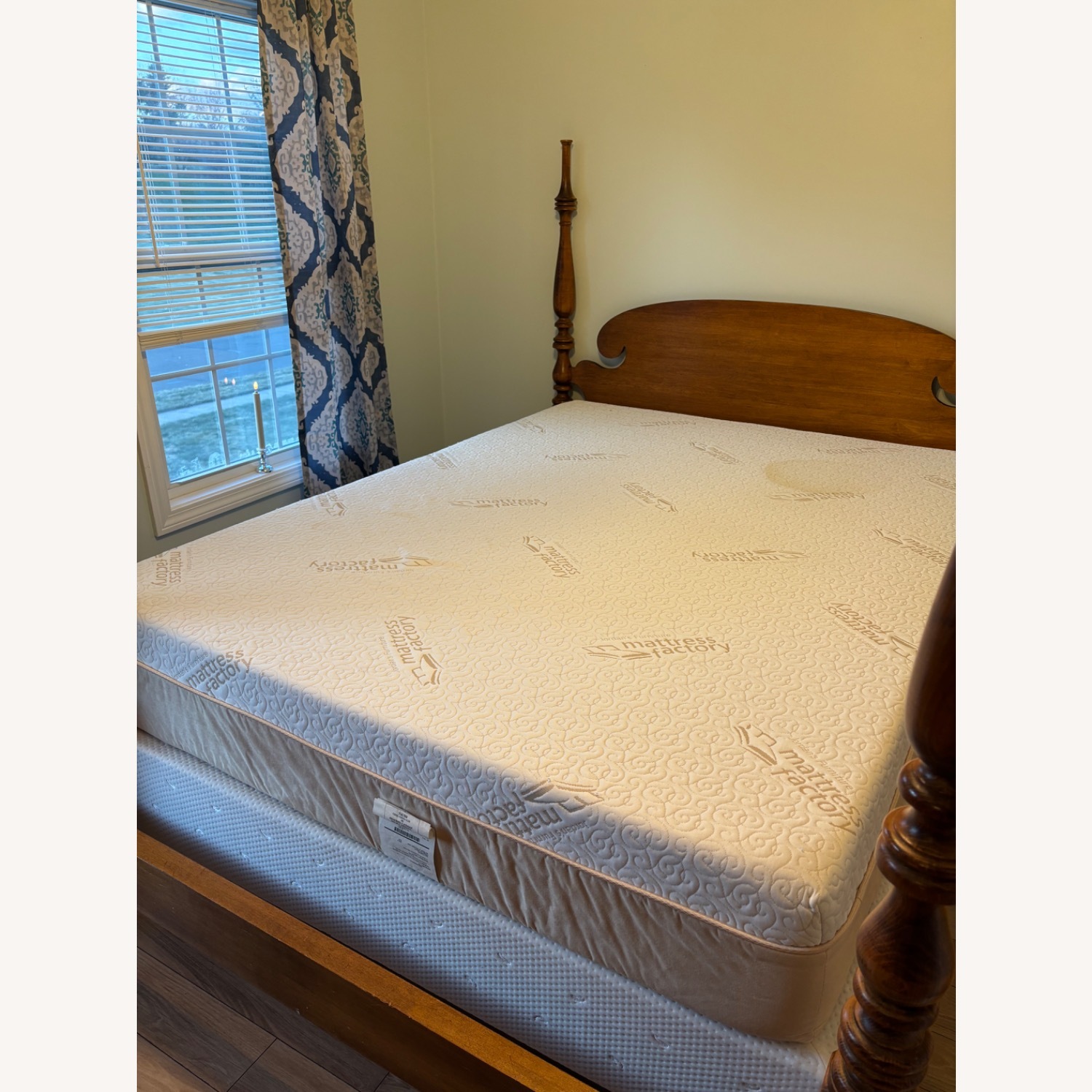 Ethan Allen Natural Wood Queen Bed - image-1