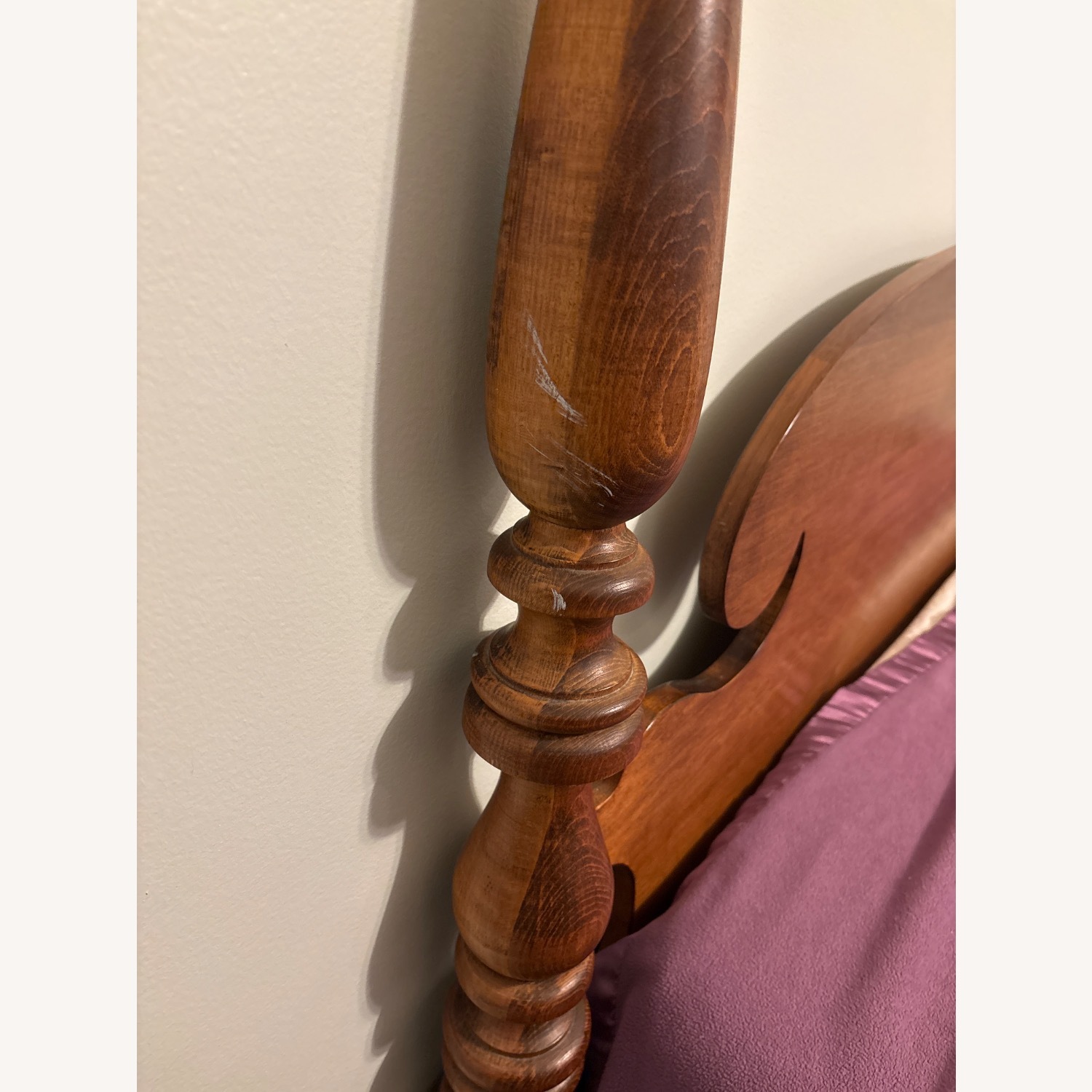 Ethan Allen Natural Wood Queen Bed - image-4