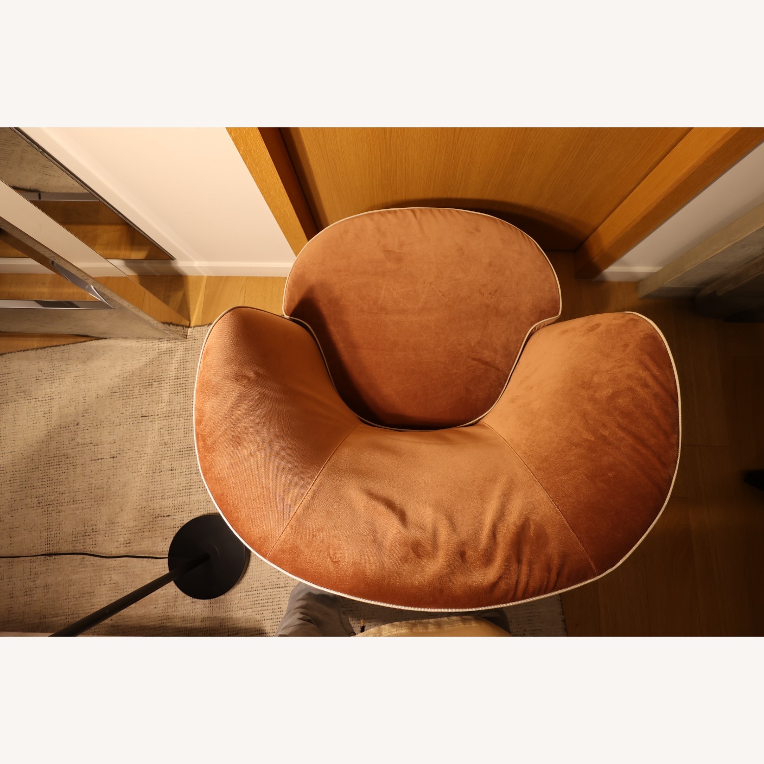 Orange Fabric  Felix Armchair by Lema - image-5