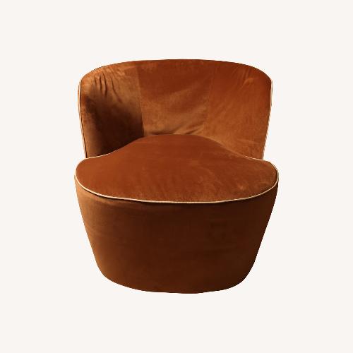 Used Orange Fabric  Felix Armchair by Lema for sale on AptDeco