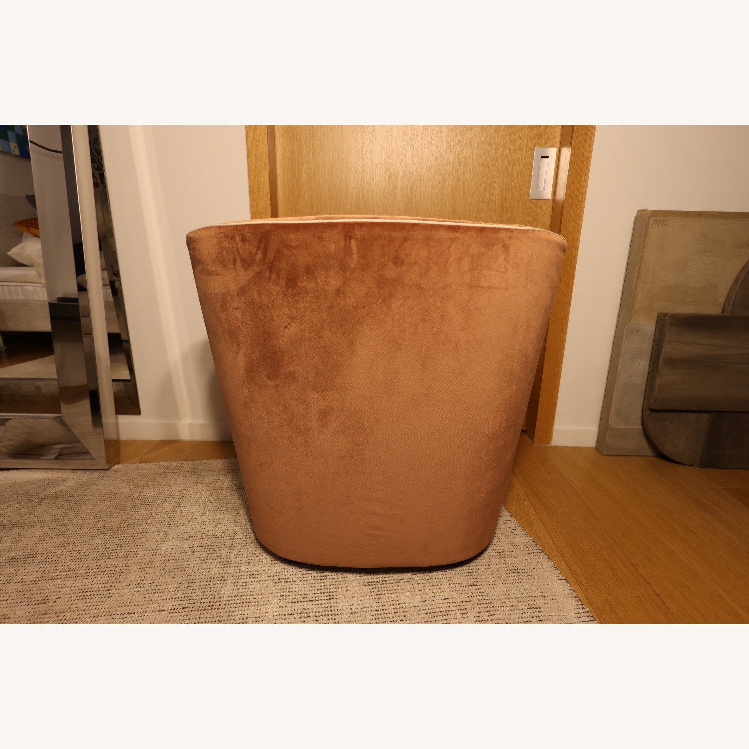 Orange Fabric  Felix Armchair by Lema - image-4