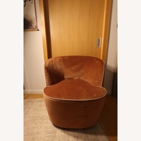 Orange Fabric  Felix Armchair by Lema