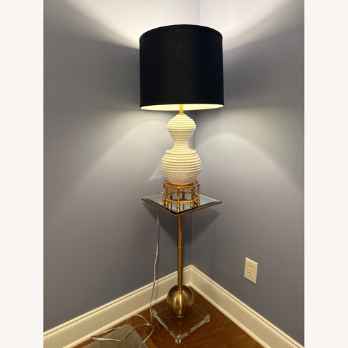 Used Uttermost Gold Metal Table Lamp for sale on AptDeco
