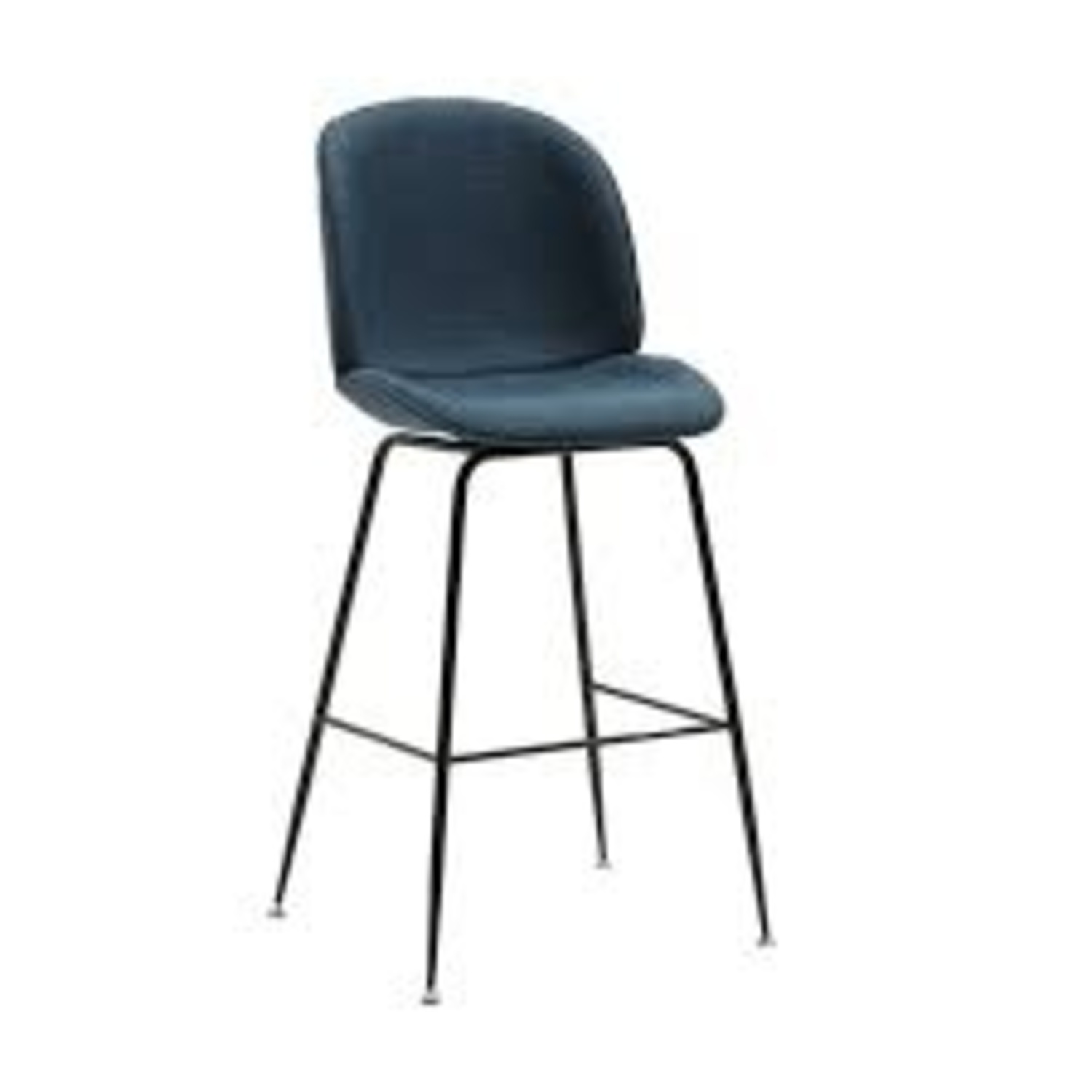 Gubi Beetle Bar Stools - Blue Upholstery - image-5
