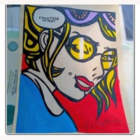 Roy Lichtenstein  Painting wit Papers 