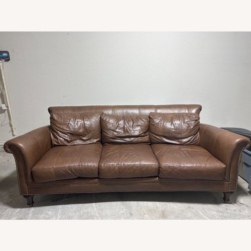 Used Vintage/Antique Light Brown 3+ Seater Sofa for sale on AptDeco