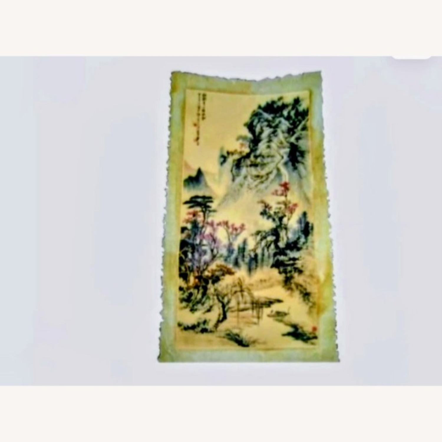 Vintage/Antique Zhu Wang Scroll Wall Art - image-2