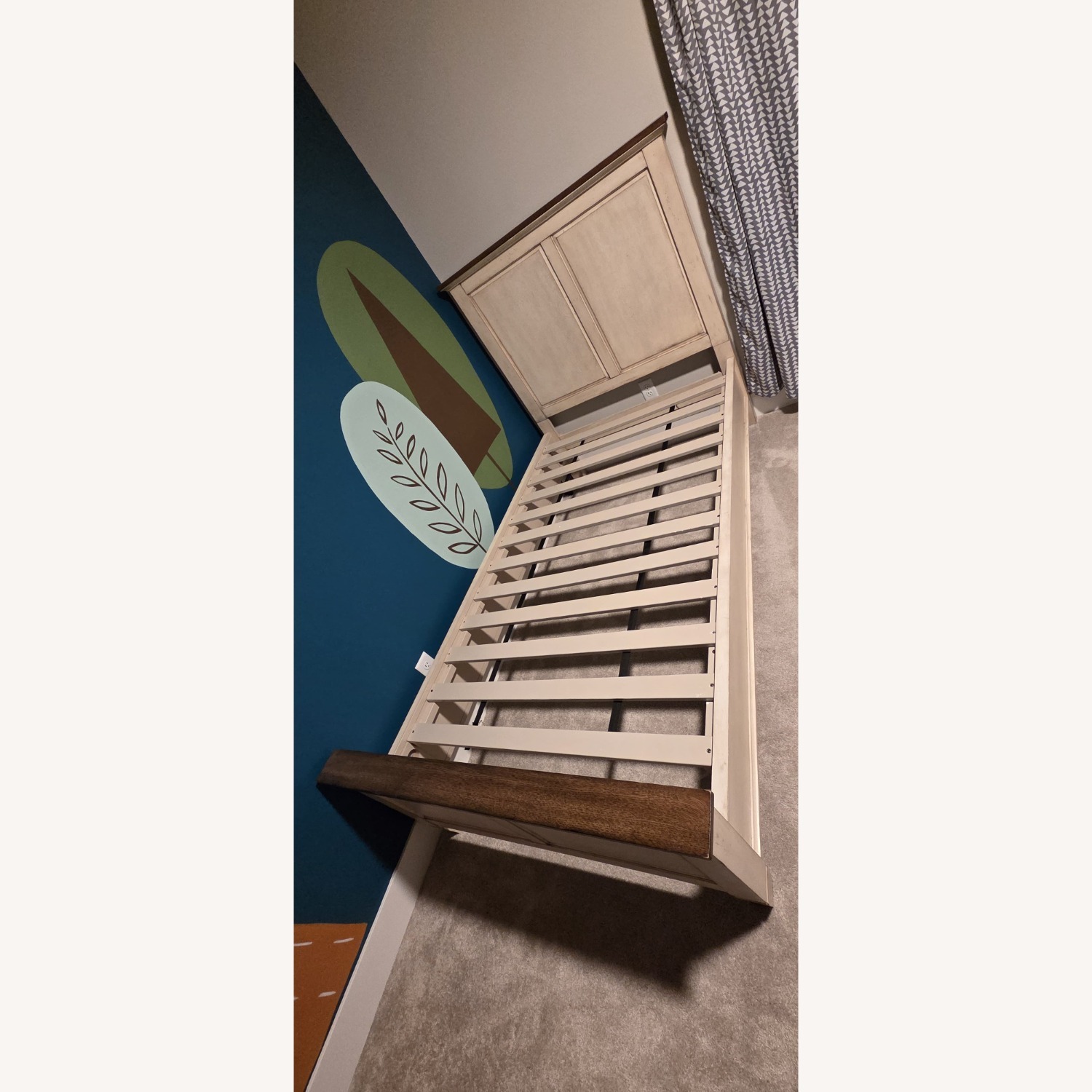 Ashley Furniture White Wood Twin Bed - image-1