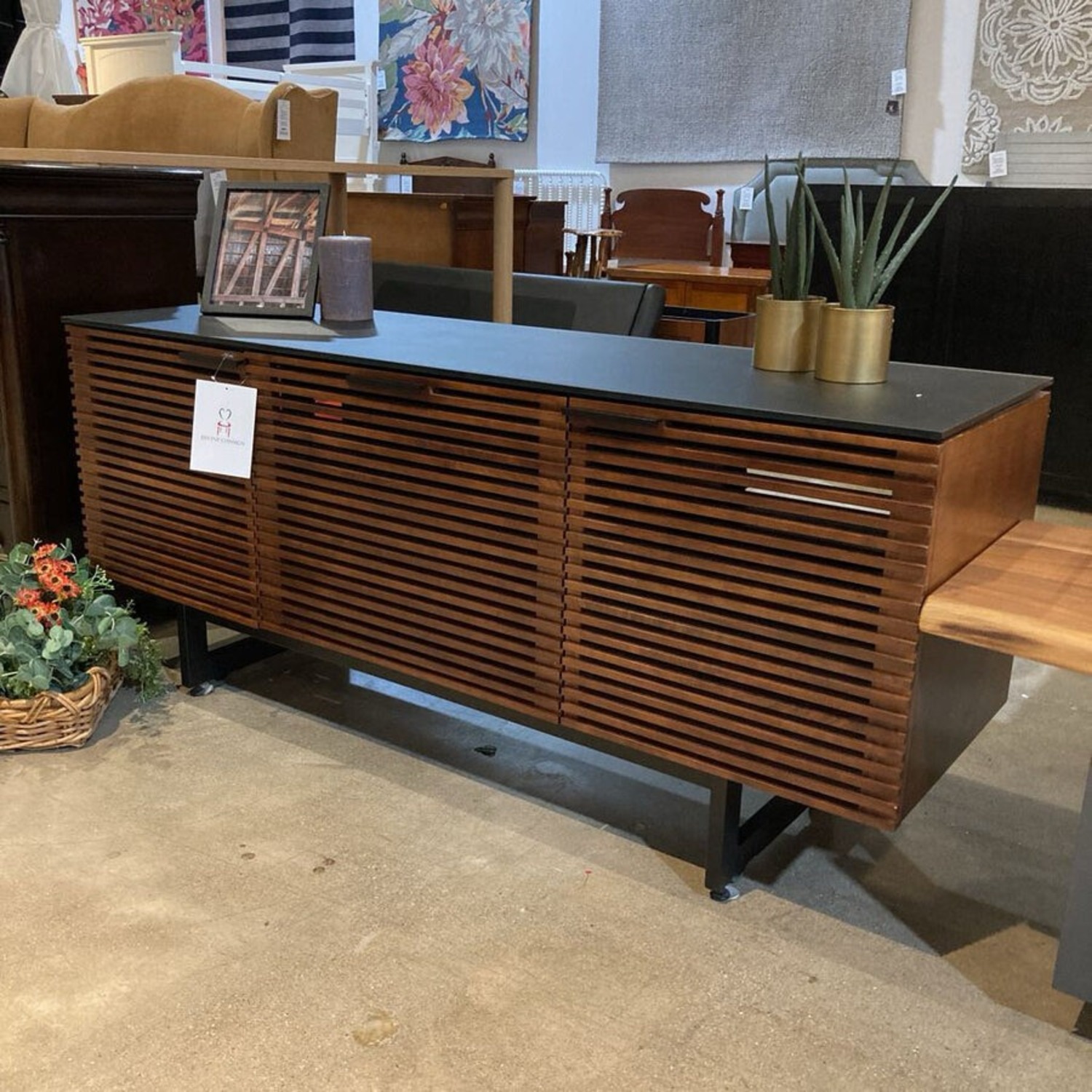 BDI Corridor Walnut Tv Stand Media Storage - image-2