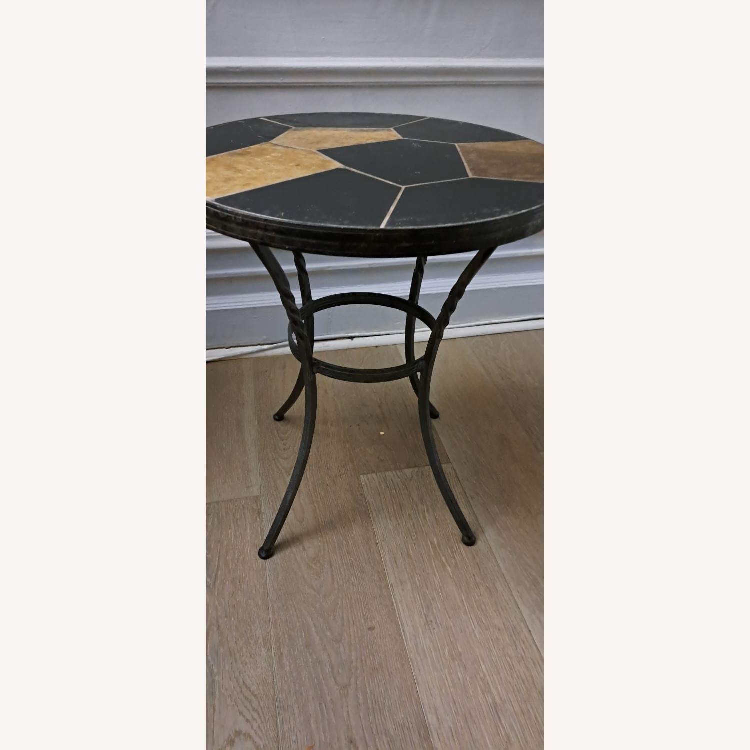 Small Round Cast Iron Table - image-0