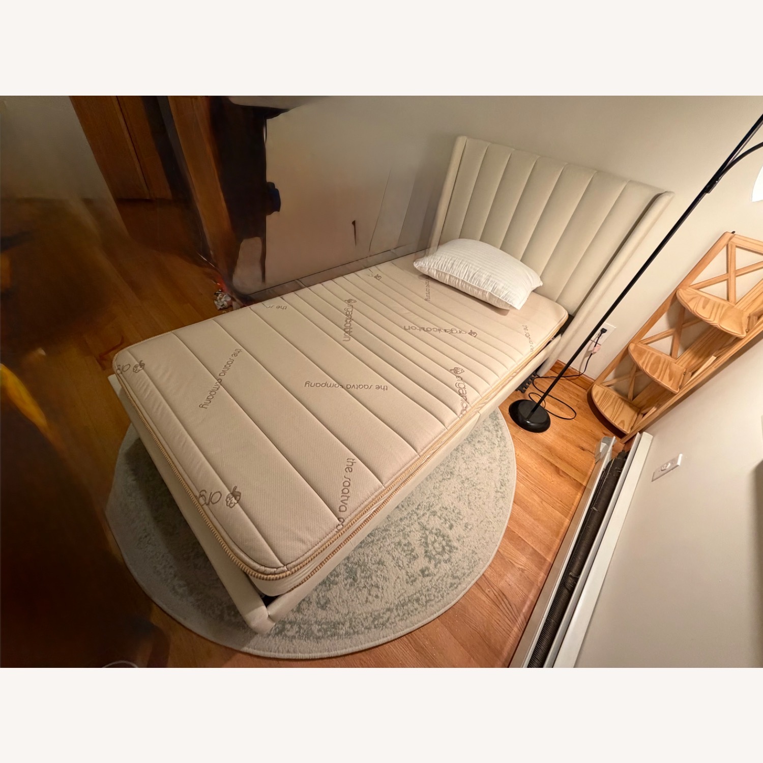 Wayfair Natural Microsuede Twin Bed - image-5