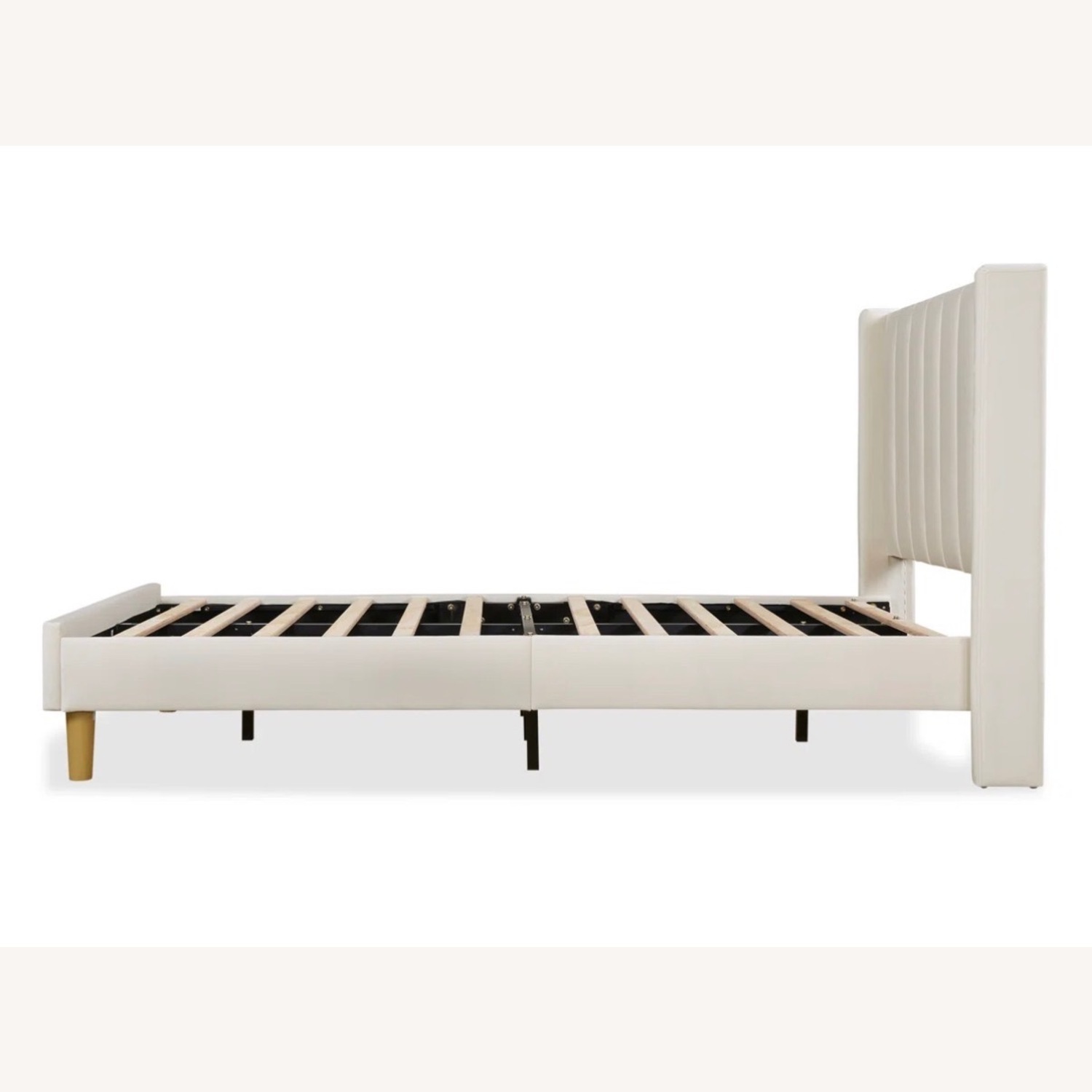 Wayfair Natural Microsuede Twin Bed - image-2