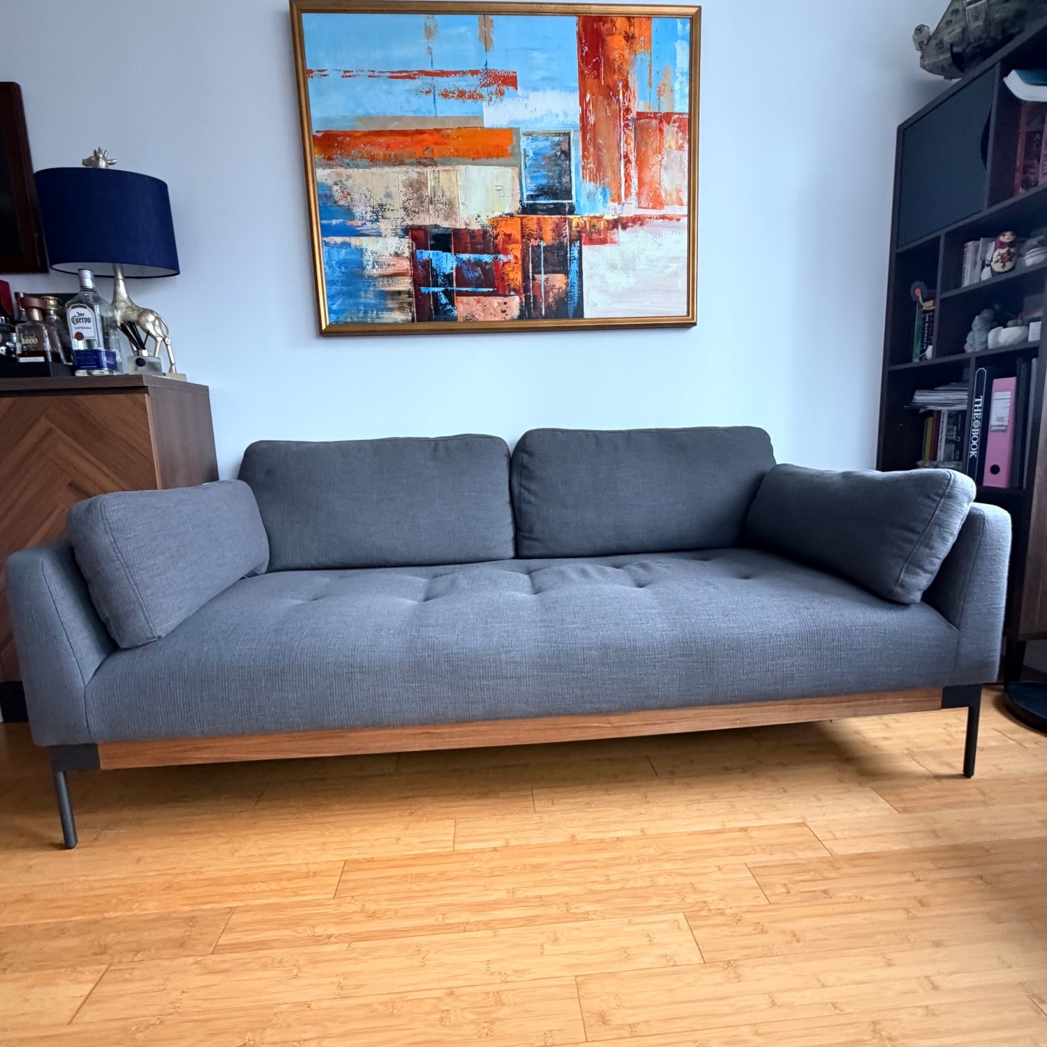 Castlery Ethan Dark Gray Fabric 3+ Piece Sectional - image-4